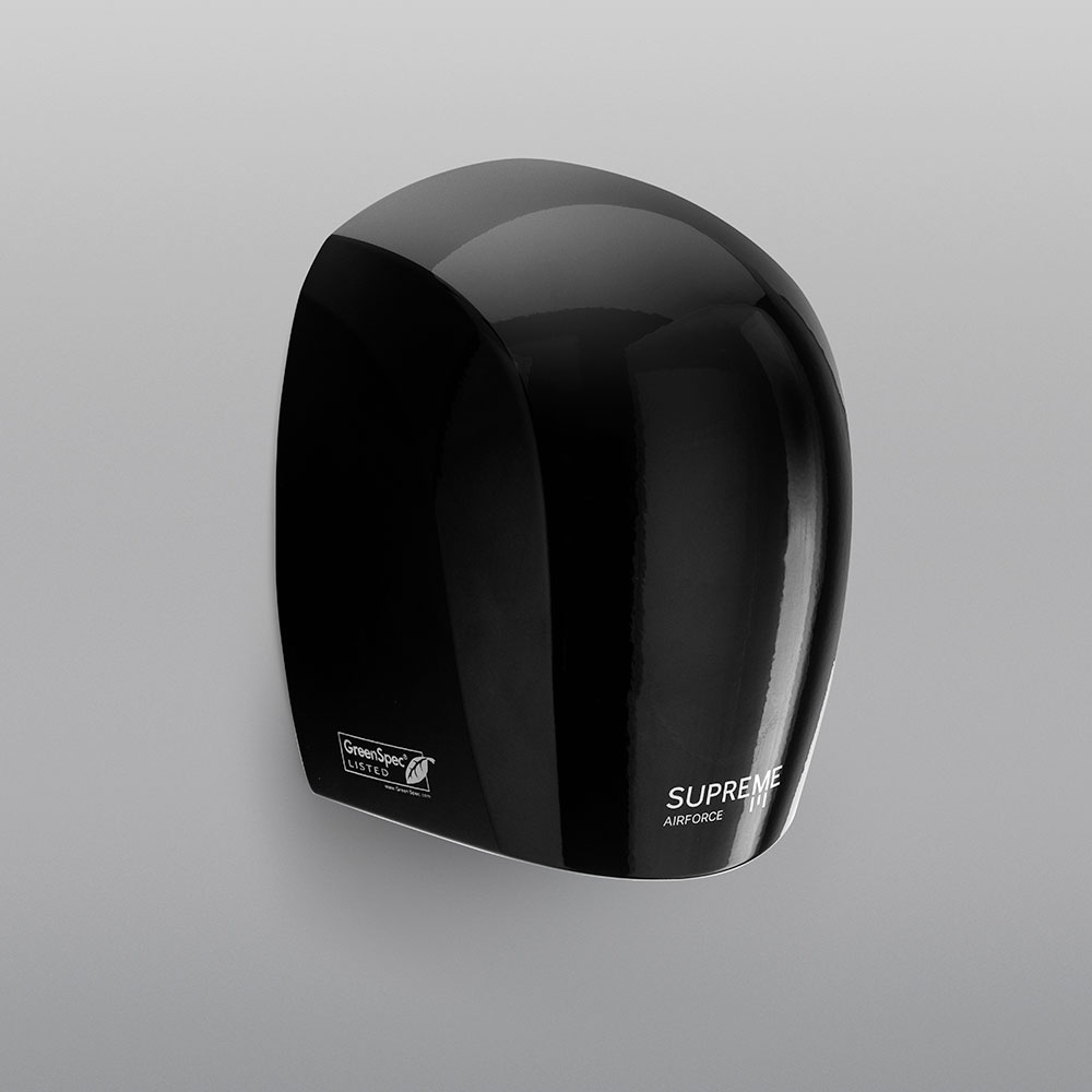 Supreme Airforce hand dryer black - SPL washrooms