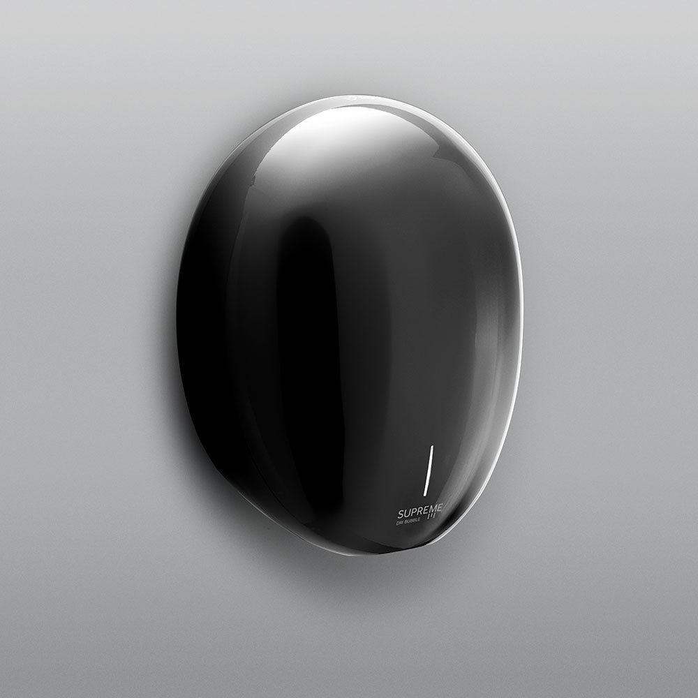 Supreme dri bubble hand dryer metallic black